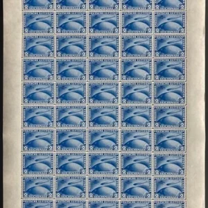 2 RM Südamerikafahrt postfrisch im Bogen - Winter-Fälschung-selten