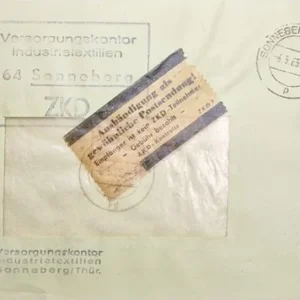 DDR - ZKD schöner Brief „Auslieferung als gewöhnliche Postsendung“ #4