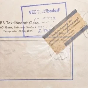 DDR - ZKD schöner Brief „Auslieferung als gewöhnliche Postsendung“ #5