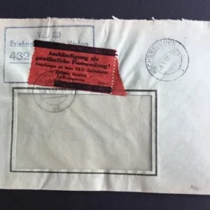 DDR - ZKD schöner Brief „Auslieferung als gewöhnliche Postsendung“ #28