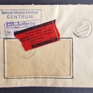 DDR - ZKD schöner Brief „Auslieferung als gewöhnliche Postsendung“ #38