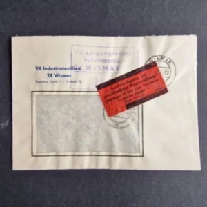 DDR - ZKD schöner Brief „Auslieferung als gewöhnliche Postsendung“ #43