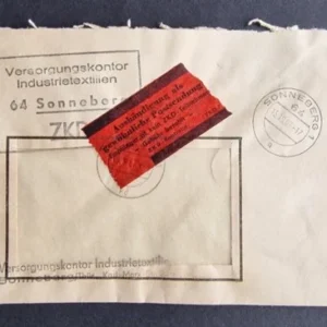 DDR - ZKD schöner Brief „Auslieferung als gewöhnliche Postsendung“ #44