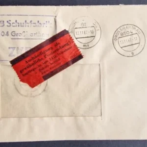 DDR - ZKD schöner Brief „Auslieferung als gewöhnliche Postsendung“ #45