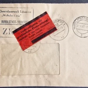 DDR - ZKD schöner Brief „Auslieferung als gewöhnliche Postsendung“ #46