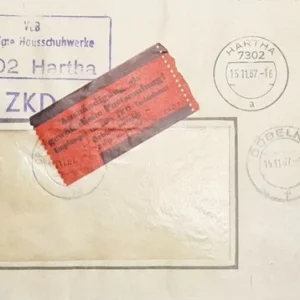 DDR - ZKD schöner Brief „Auslieferung als gewöhnliche Postsendung“ #48