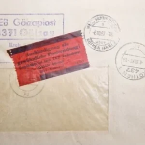 DDR - ZKD schöner Brief „Auslieferung als gewöhnliche Postsendung“ #49