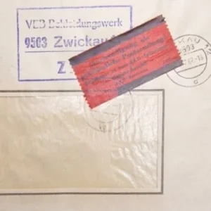 DDR - ZKD schöner Brief „Auslieferung als gewöhnliche Postsendung“ #51