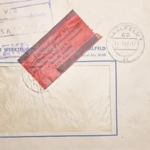 DDR - ZKD schöner Brief „Auslieferung als gewöhnliche Postsendung“ #52