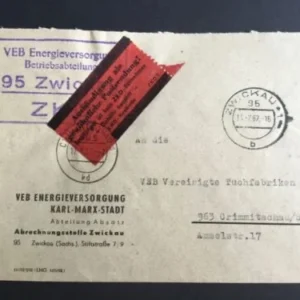 DDR - ZKD schöner Brief „Auslieferung als gewöhnliche Postsendung“ #53