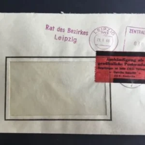 DDR - ZKD schöner Brief „Auslieferung als gewöhnliche Postsendung“ #63