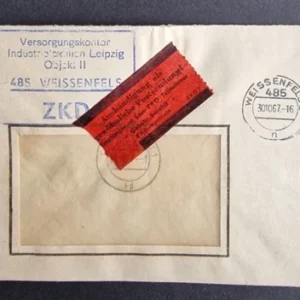 DDR - ZKD schöner Brief „Auslieferung als gewöhnliche Postsendung“ #64