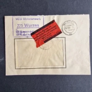 DDR - ZKD schöner Brief „Auslieferung als gewöhnliche Postsendung“ #66