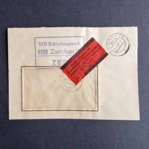 DDR - ZKD schöner Brief „Auslieferung als gewöhnliche Postsendung“ #67