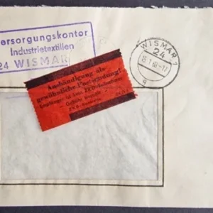 DDR - ZKD schöner Brief „Auslieferung als gewöhnliche Postsendung“ #69
