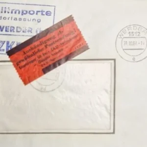 DDR - ZKD schöner Brief „Auslieferung als gewöhnliche Postsendung“ #70