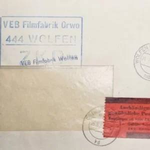 DDR - ZKD schöner Brief „Auslieferung als gewöhnliche Postsendung“ #72