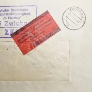 DDR - ZKD schöner Brief „Auslieferung als gewöhnliche Postsendung“ #74
