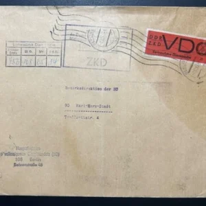 DDR ZKD VD 3 auf Brief aus Berlin nach Karl-Marx Stadt