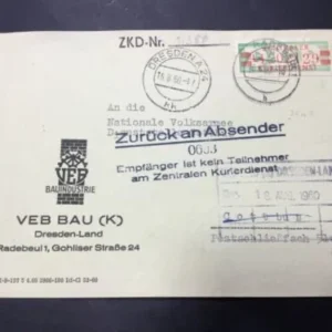 ZKD Mi.-Nr. 31 L auf Bedarfsbrief mit sehr seltenen Stempel