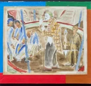 Collage des Berliner Kunstmaler Bruno Dunst (1940-2023)