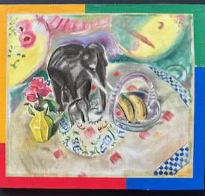 Collage des Berliner Kunstmaler Bruno Dunst (1940-2023)