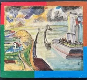 Collage des Berliner Kunstmaler Bruno Dunst (1940-2023)