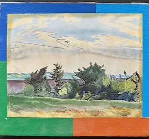 Collage des Berliner Kunstmaler Bruno Dunst (1940-2023)