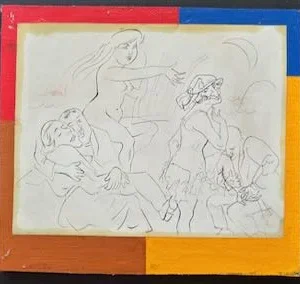 Collage des Berliner Kunstmaler Bruno Dunst (1940-2023)