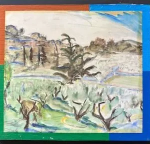 Collage des Berliner Kunstmaler Bruno Dunst (1940-2023)