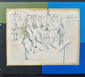 Collage des Berliner Kunstmaler Bruno Dunst (1940-2023)