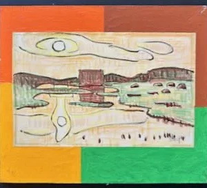 Collage des Berliner Kunstmaler Bruno Dunst (1940-2023)