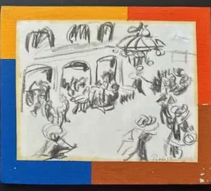 Collage des Berliner Kunstmaler Bruno Dunst (1940-2023)