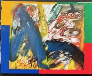 Collage des Berliner Kunstmaler Bruno Dunst (1940-2023)