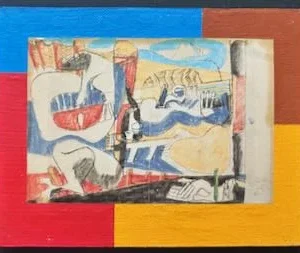 Collage des Berliner Kunstmaler Bruno Dunst (1940-2023)