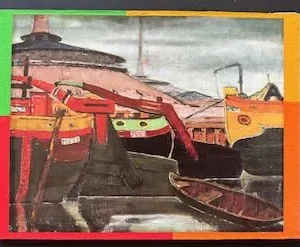 Collage des Berliner Kunstmaler Bruno Dunst (1940-2023)