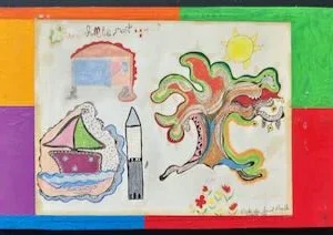 Collage des Berliner Kunstmaler Bruno Dunst (1940-2023)