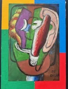 Collage des Berliner Kunstmaler Bruno Dunst (1940-2023)