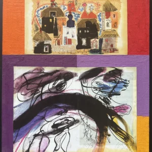 Collage des Berliner Kunstmaler Bruno Dunst (1940-2023)