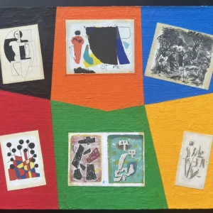 Collage des Berliner Kunstmaler Bruno Dunst (1940-2023)