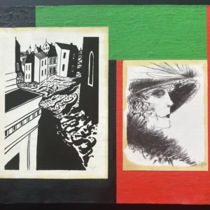 Collage des Berliner Kunstmaler Bruno Dunst (1940-2023) (Kopie)