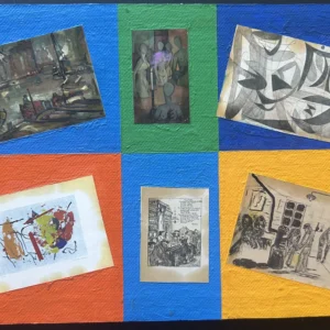 Collage des Berliner Kunstmaler Bruno Dunst (1940-2023)