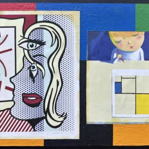 Collage des Berliner Kunstmaler Bruno Dunst (1940-2023)