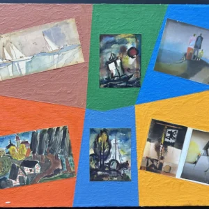 Collage des Berliner Kunstmaler Bruno Dunst (1940-2023)