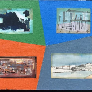 Collage des Berliner Kunstmaler Bruno Dunst (1940-2023)