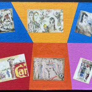 Collage des Berliner Kunstmaler Bruno Dunst (1940-2023)