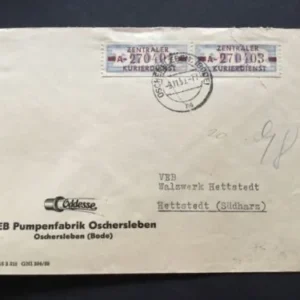 ZKD 1958 Mi.-Nr. 20 A Mef auf Bedarfsbrief