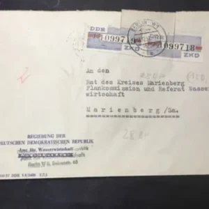 ZKD 1959 Mi.-Nr. 28 HP Mef auf Bedarfsbrief selten