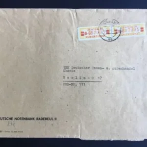 ZKD Mi.-Nr. 19 II M auf großformatigen Bedarfsbrief