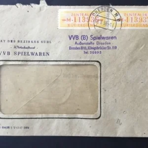 ZKD Mi.-Nr. 16 M auf Bedarfsbrief im Paar